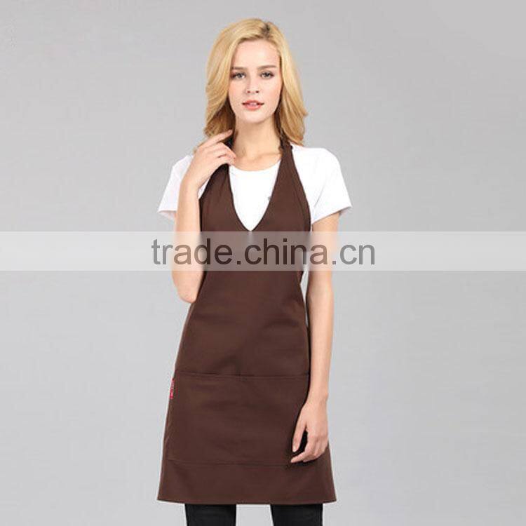 Wholesale Promotional Customized cooking cotton kitchen apron With Logo
