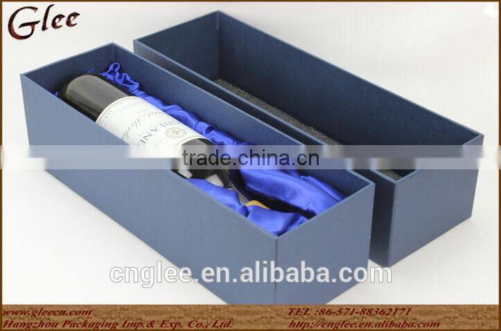 Cheap packaging paper wine bottle box wholesale