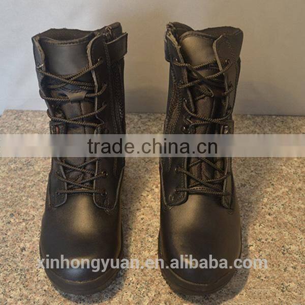 custom high quality real leather military boots