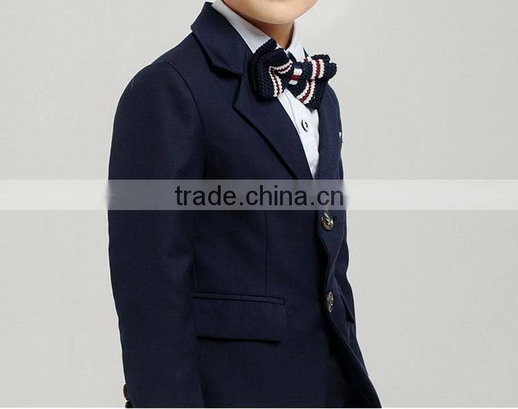 2016 latest design children's school uniform boy's 2 piece suit boys' formal suite