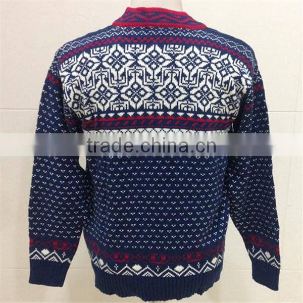 Mens jacquard sweater