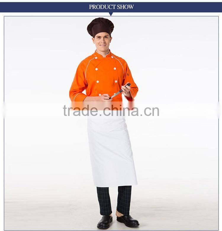 Hot Sale High Quality Yellow Chef Jacket Uniform