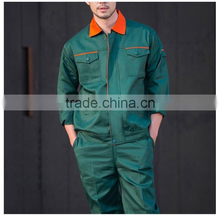 Guangzhou Manufacture Industrial Green Work Smock Uniforms