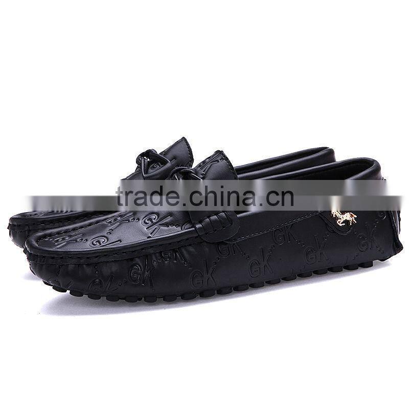 china brand fashion casual loafers leather shoes for men, adults genuine leather casual shoes sample for male high quality