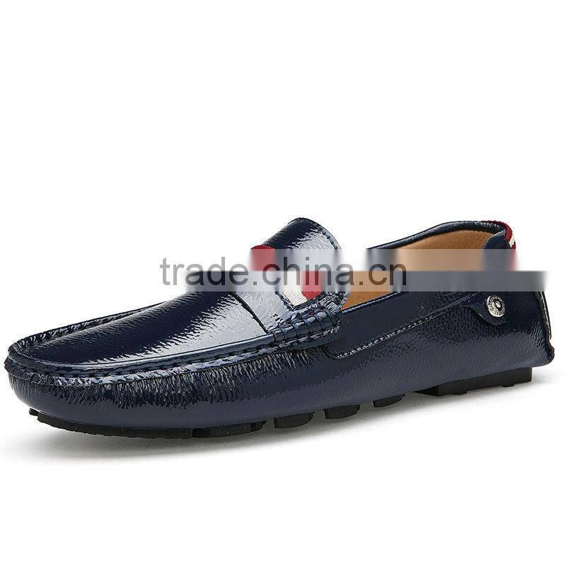 high quality cow leather casual shoes sample fashion for men, adults casual peas shoes made in china factory