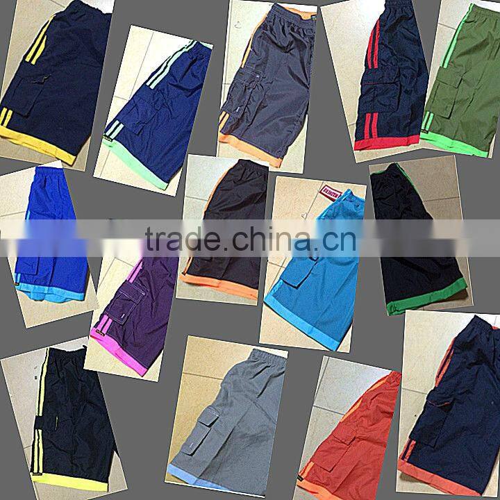 microfiber 14 colors man's beach short Stock