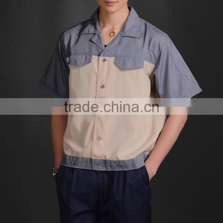 GZY 2015 New arrival short sleeve Uniform Design safety t-shirt for workers