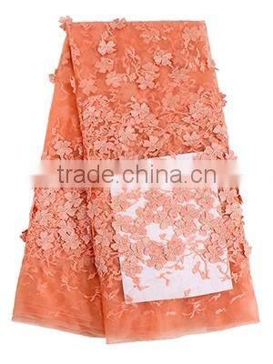 2016 Bestway New Arrival 3D Flower Embroidery Net Lace French Tulle Lace For Party Dress FL1333