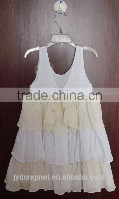 New Fashion baby girl shoestring strap dress