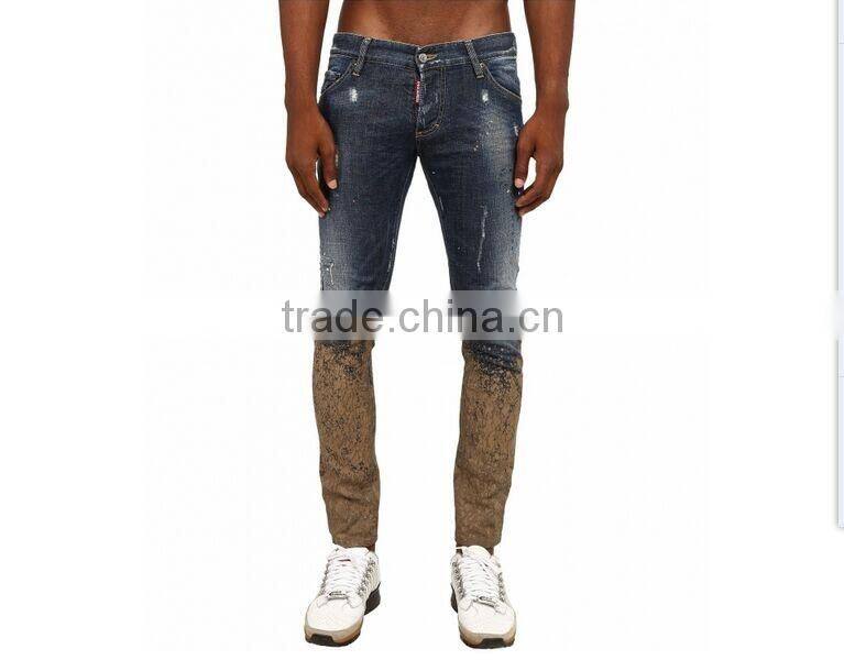 Biker Jeans Fashion Denim trousers(LOTK013)