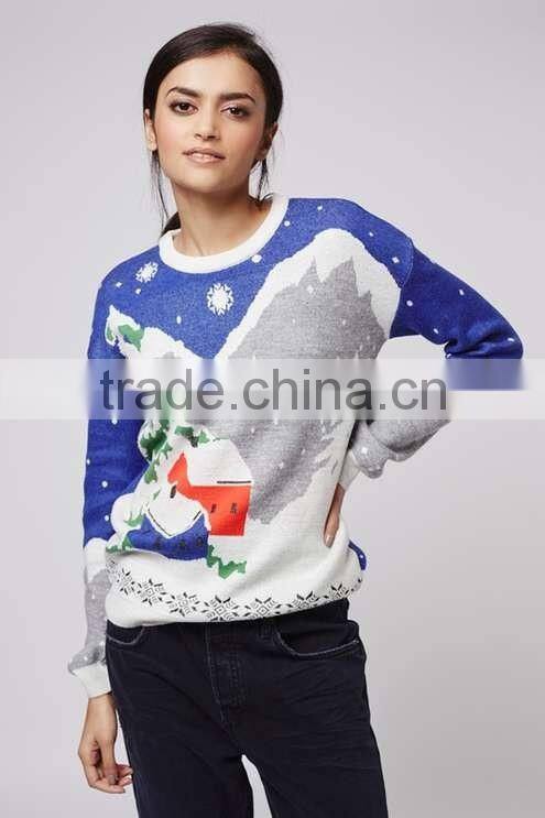 Newest design Ladies adult sweaters xxxl christmas jumpers