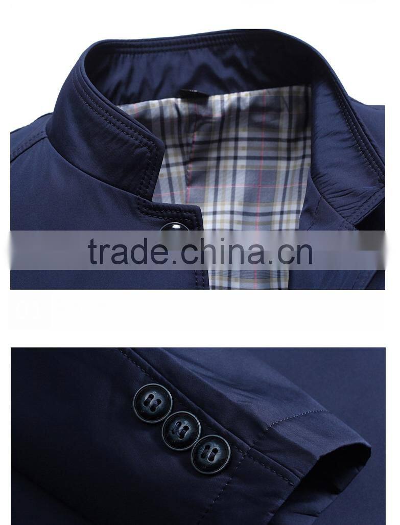 Wholesale Classic Casual Solid Mid Length Jacket For Man