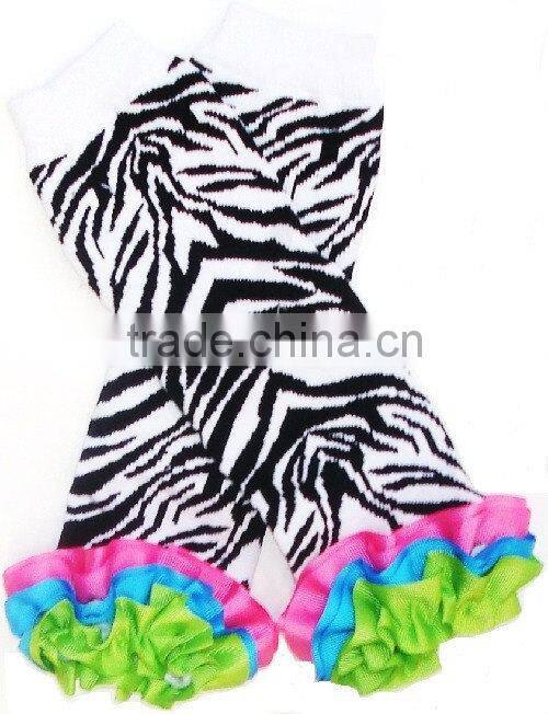 wholesale red legging football pattern 100% cotton baby leg warmers