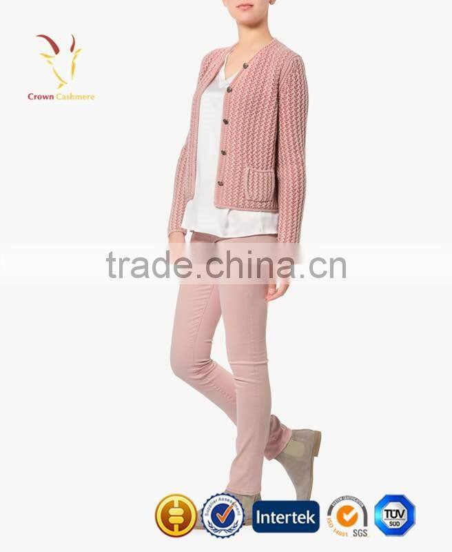 Hot Sale Knitted Laides Wool Winter Coat