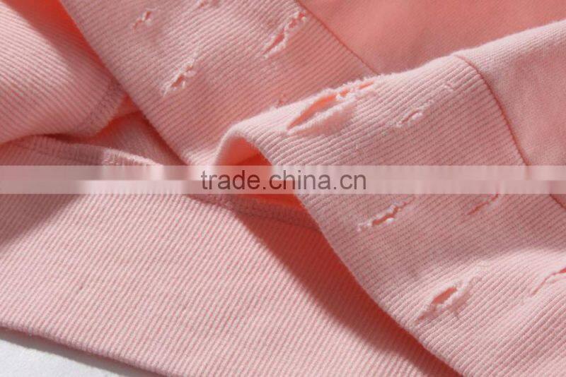 hip hop clothing distressed hoodie short sleeve sweatshirts