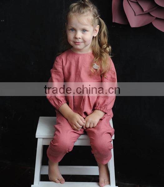 Children's Jumpsuit Linen Overalls Baby Romper Best Selling Products 2017 In USA