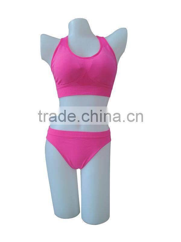 Cheap ladies lingerie sprotswear seamless woman underwear ladies sport bra
