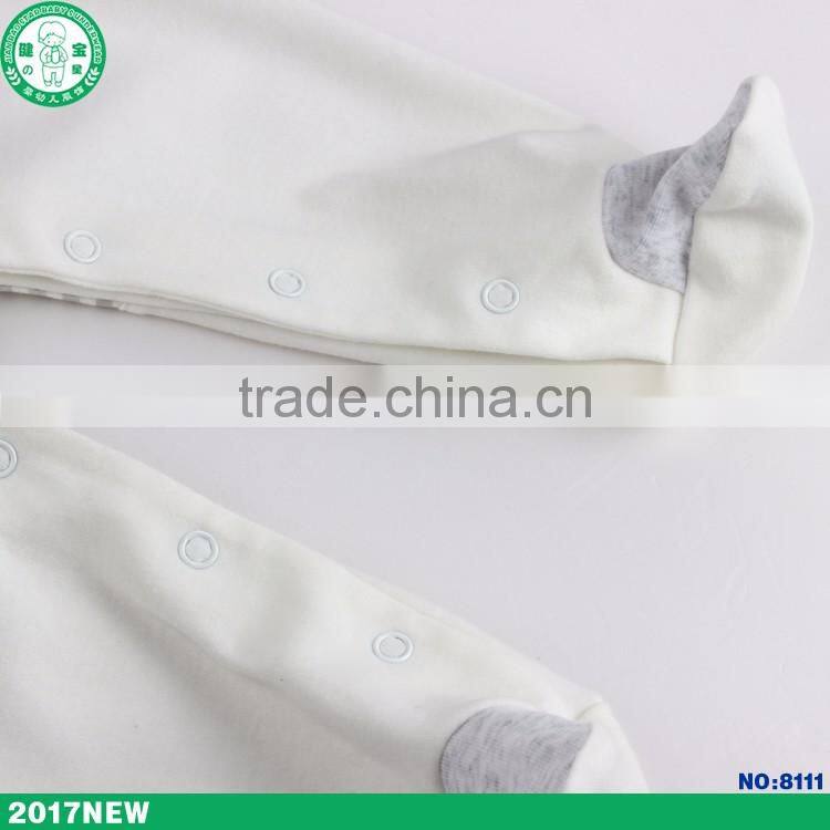 Wholesale summer combed cotton high quality low price baby romper children clothing set