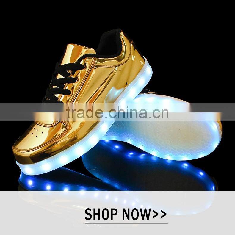 2016 New High Light UP Shoes Mens Shoes Led Schoenen Women Casual Men Luminous Shoes