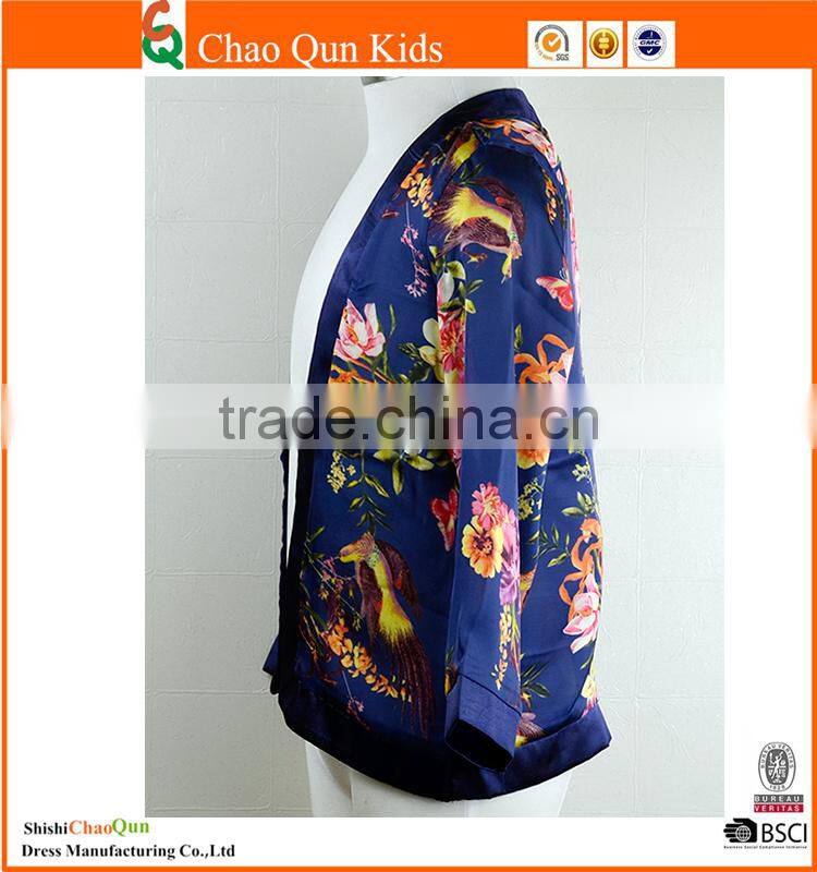 2017 ehinic sunscreen clothing girls flower cardigan design salwar kameez for children