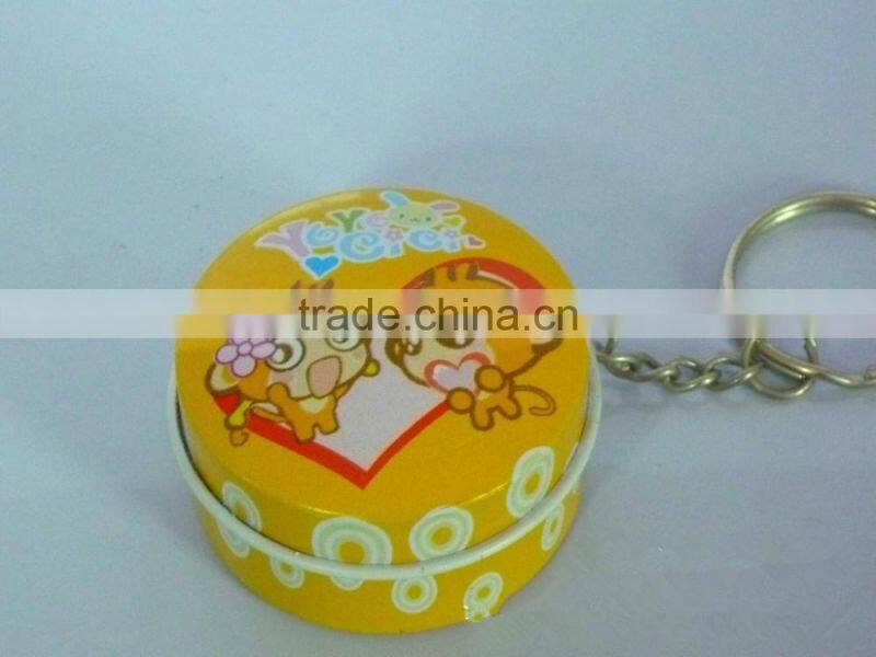 Tiny round metal candy tin box for candy and sweet package