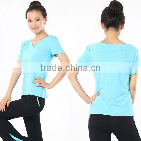Wholesale Sport Crop Top Suit T Shirt For Women
