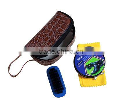 2015 Hot Selling High Class Leather Shoe Polish Set/Shoe Care Kit Factory