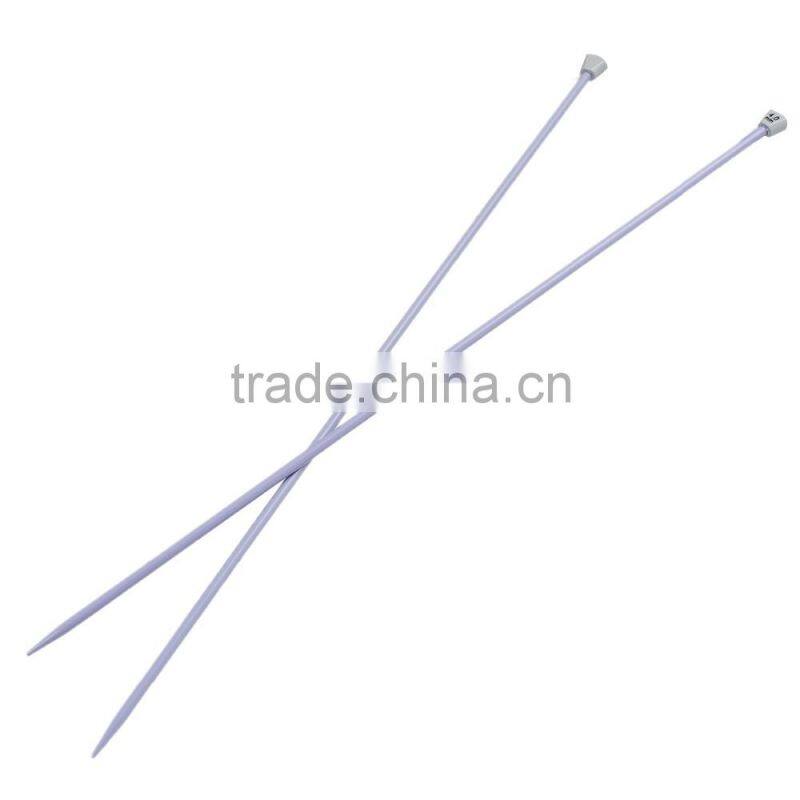 Stainless Steal Knitting Needles Silver Tone 35cm long, Thickness: 3mm