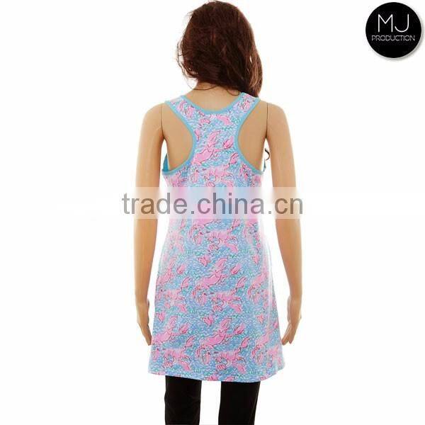 Wholesale monogrammed pocket tank dress