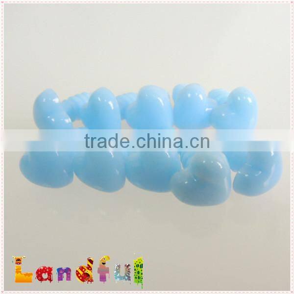 Plastic Heart Safety Nose in Light Blue for Craft Doll