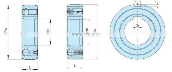 one way clutch bearing csk20 2rs for printing machine