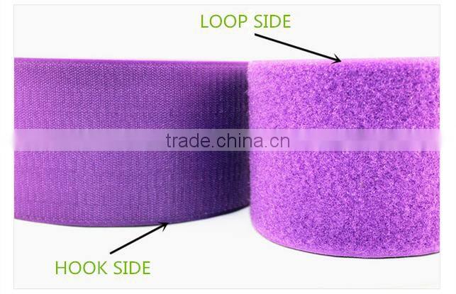 Nylon hook and loop button ribbons