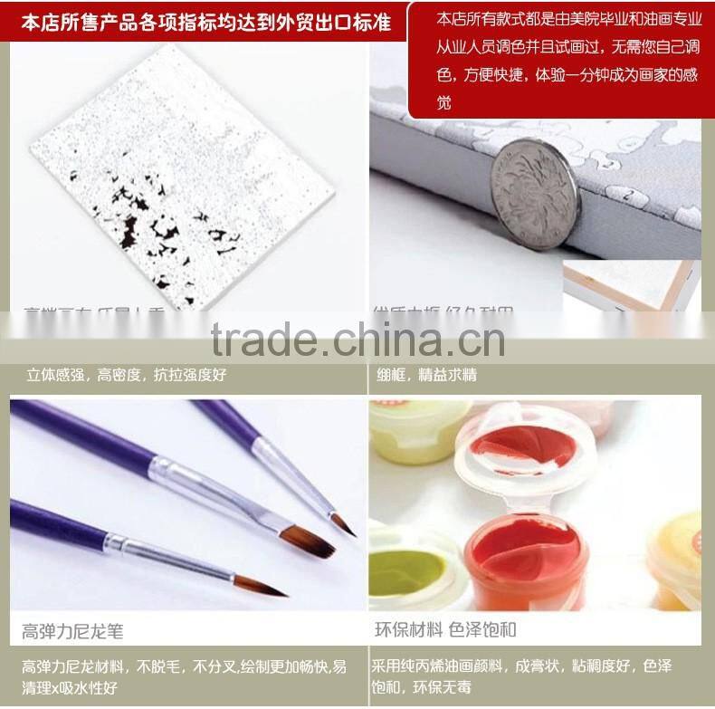 DIY hot offer modern paint by numbers figure oil painting flower
