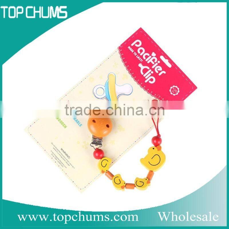 Wholesale environmental funny pacifiers wooden pacifier clip
