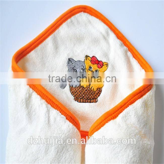 2016 China factory price good quality 100% bamboo baby hooded bath towel blanket