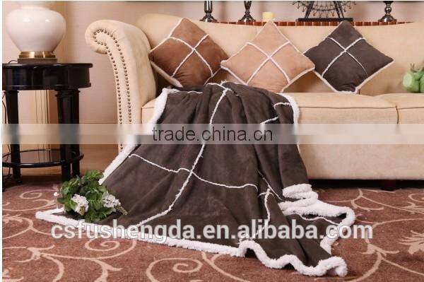 Lovely printed blanket for baby, luxury baby blanekt plaid throw