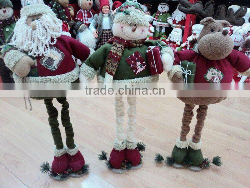 Lovely plush christmas handmade snowman toys