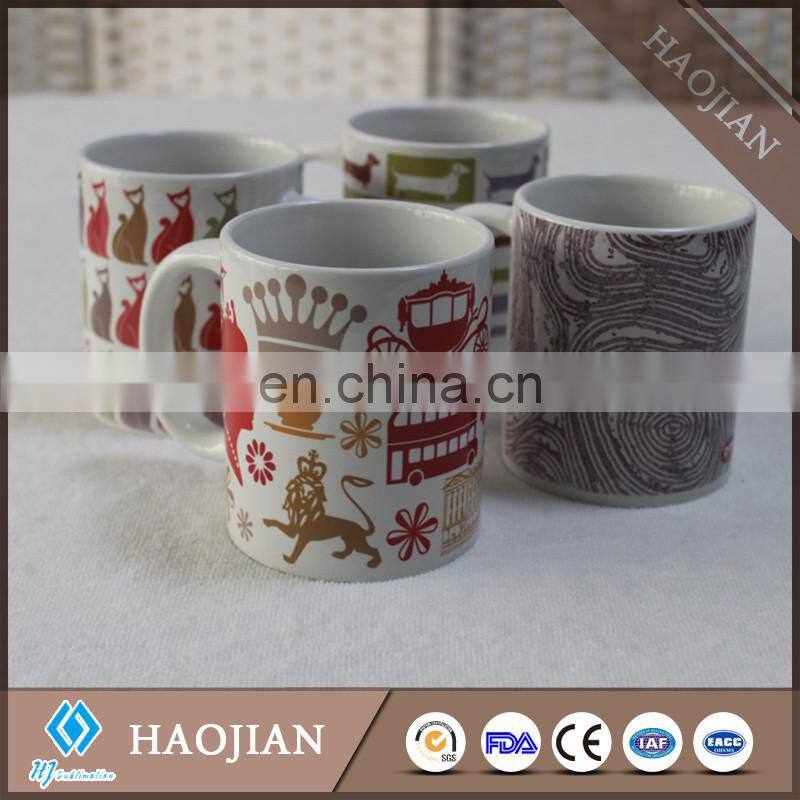 china best selling 11oz blank ceramic stoneware coffee mug with coating for sublimation, top quality
