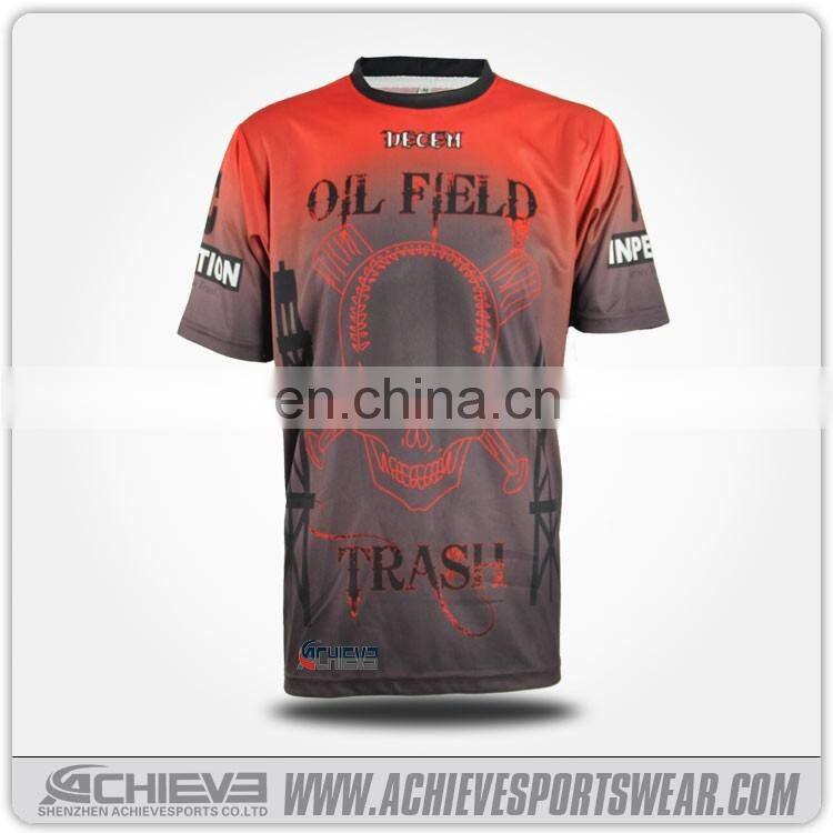 2017 fashion high quality polyester fitness cheap tshirts