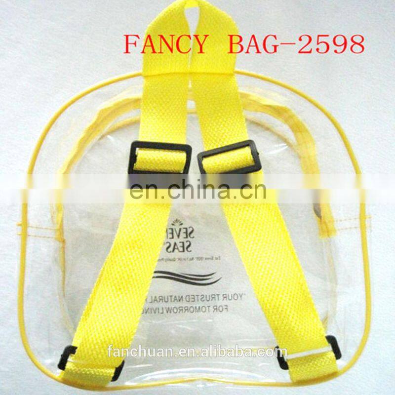 Yellow Cheap Kids PVC Backpack