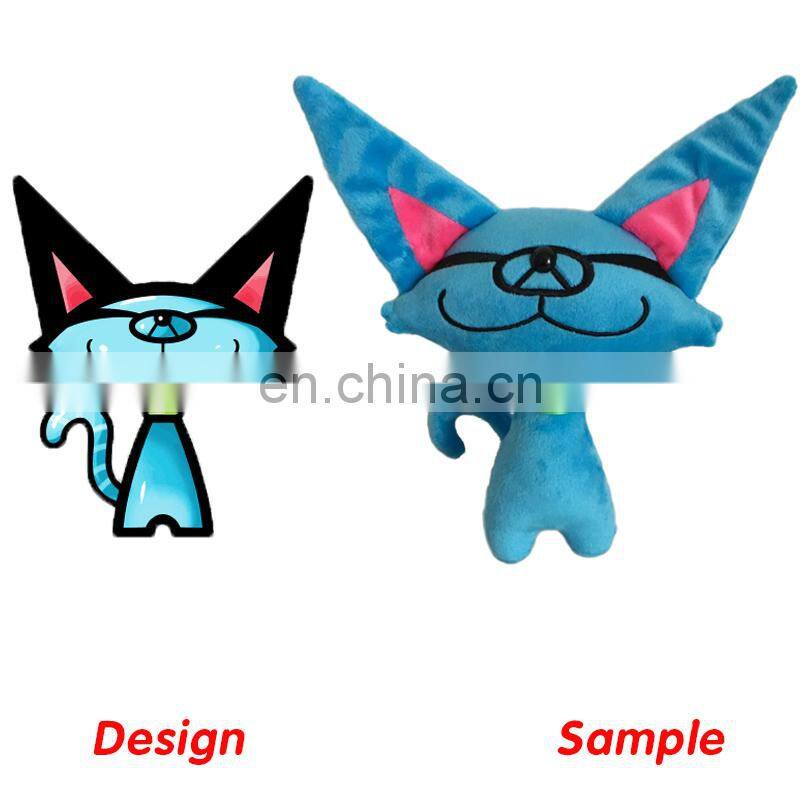 Manufacturer Custom Stuffed Animals Cat Pillow Toys Kids Animal Plush Cat Toy