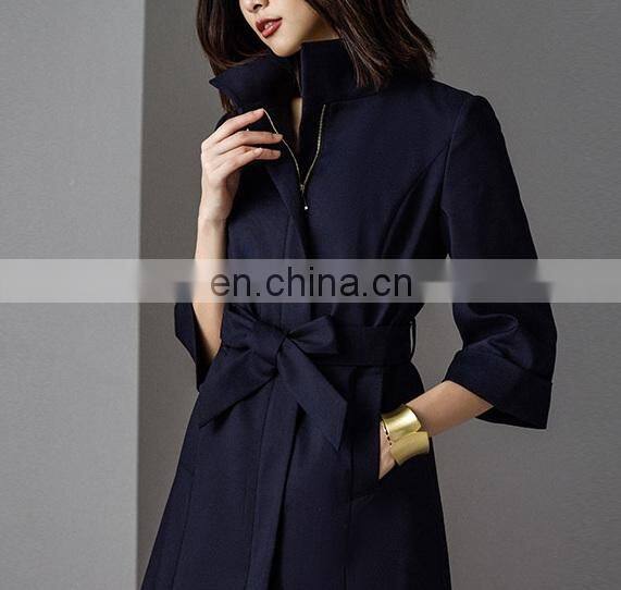 Hot Sale Winter Clothing Women Fashion Overcoat Long Wool Jacket