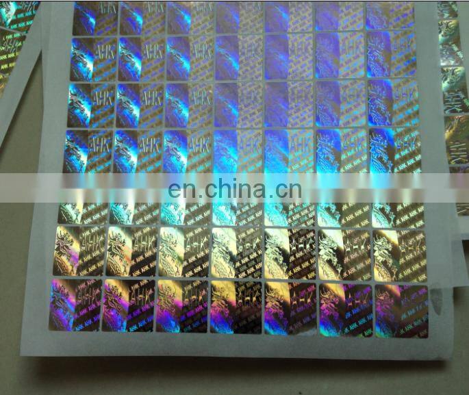 Low cost 3D Hologram Sticker Custom Mini Logo brand