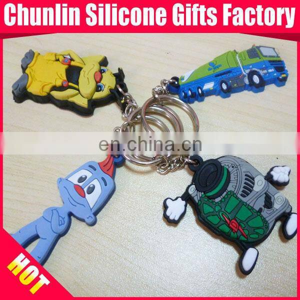 3D Soft PVC Keychain for 2015 New Year