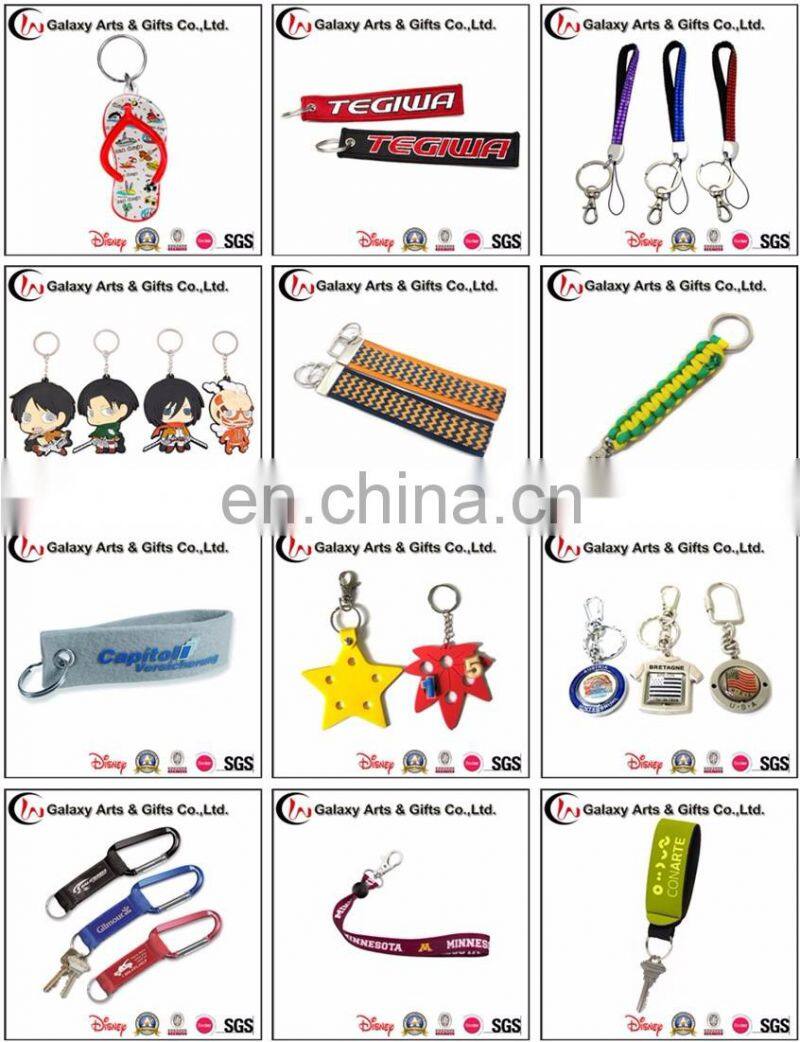 2017 Fashion Custom Polyester / Nylon /Silk Print Short Carabiner Keychain