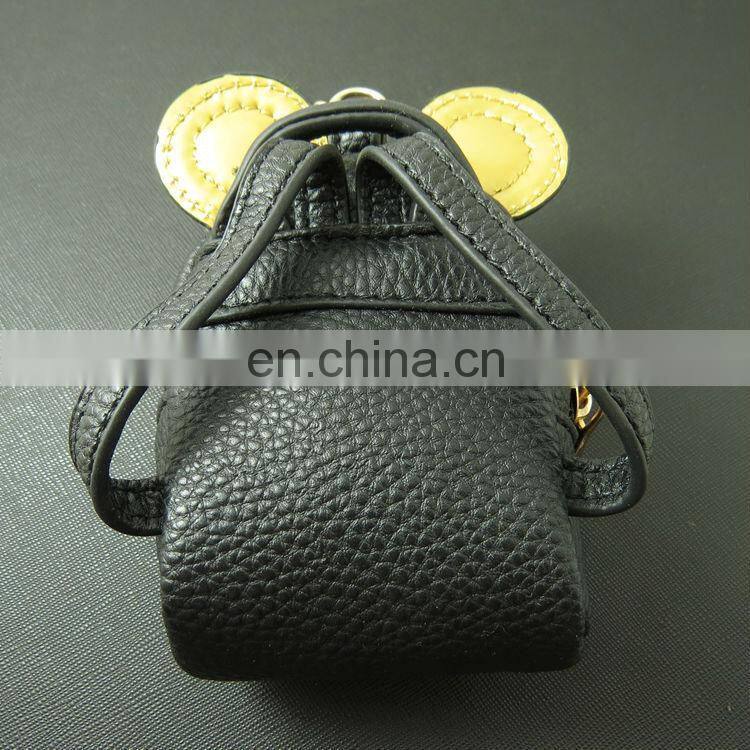 2015 Hot Selling Korean Cute Design Schoolbag Shape PU Key Bag