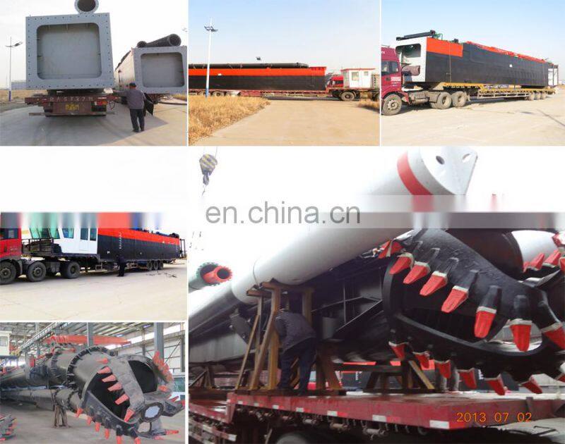 price of 20 inch cutter suction sand dredger machine with standard accessories from china for dredging river and sea