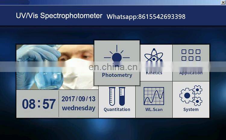YOKE N6000 color screen double beam uv vis spectrophotometer with PC software