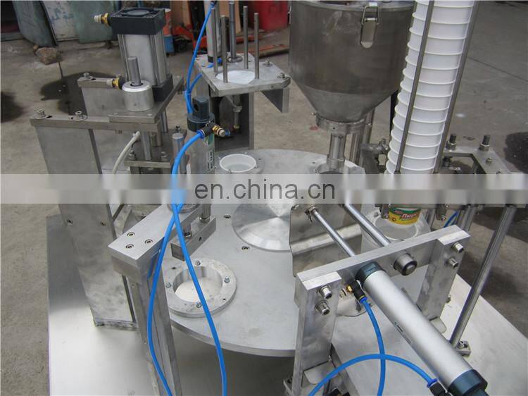 Automatic liquid cup water cup rotary filling and sealing machine