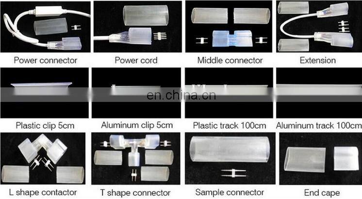 WS2812B WS2811 5V 12V 24V digital Smart RGB color changing 5cm cuttable addressable led neon rope light